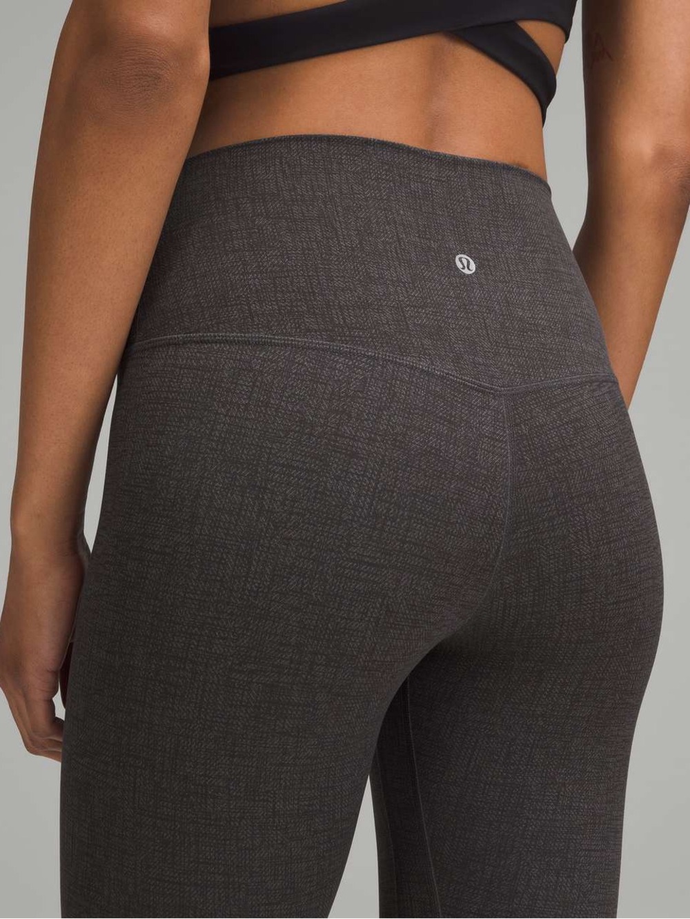 Lululemon Align High-Rise Pant 25” Diamond Texture Print Black Multi Leggings